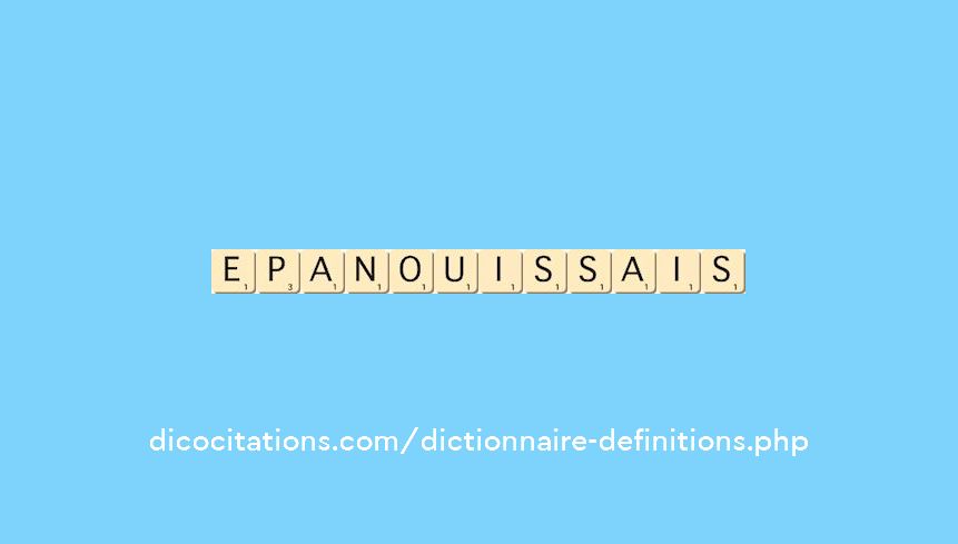 epanouissais epanouissais