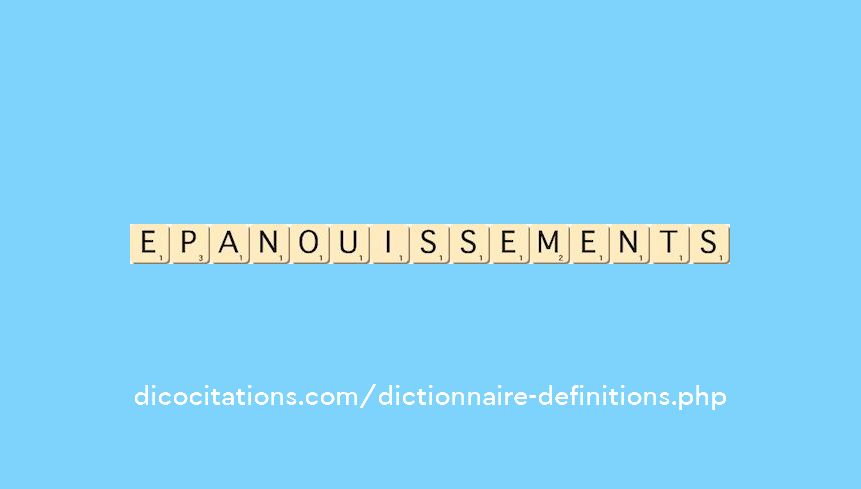 epanouissements epanouissements