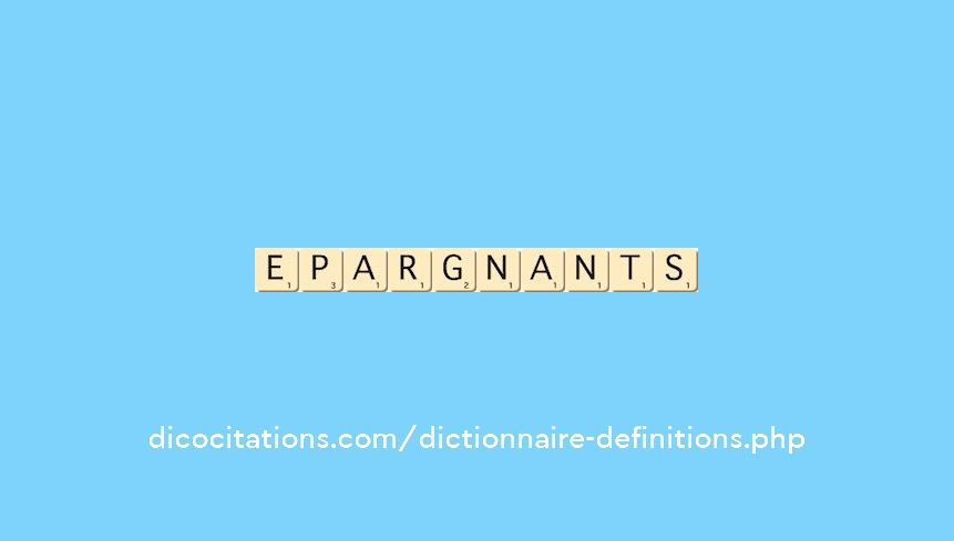 epargnants epargnants