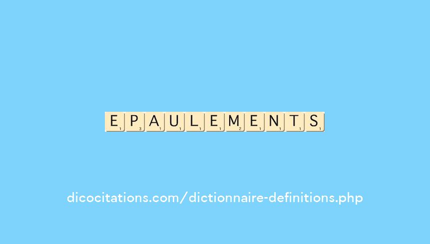 epaulements epaulements