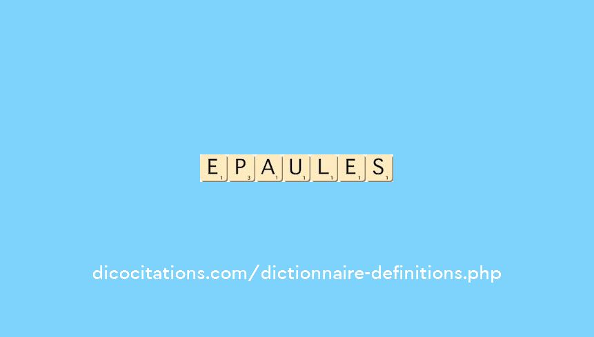 epaules epaules