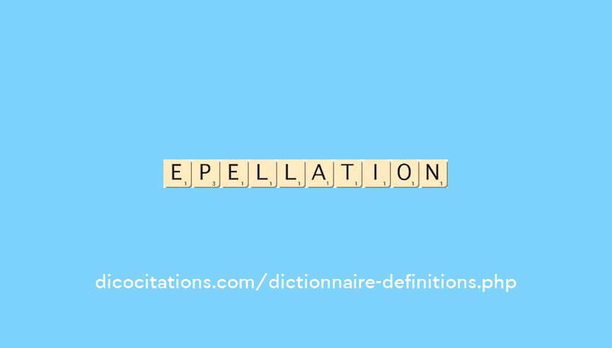 epellation