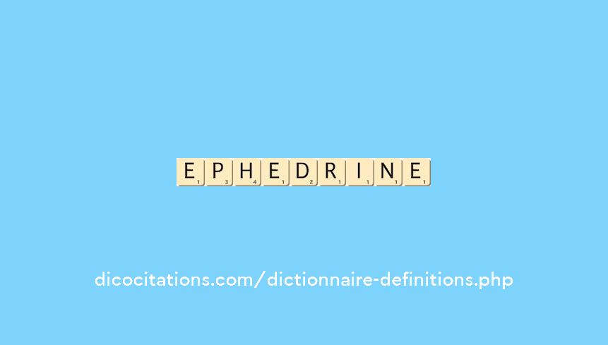 ephedrine ephedrine