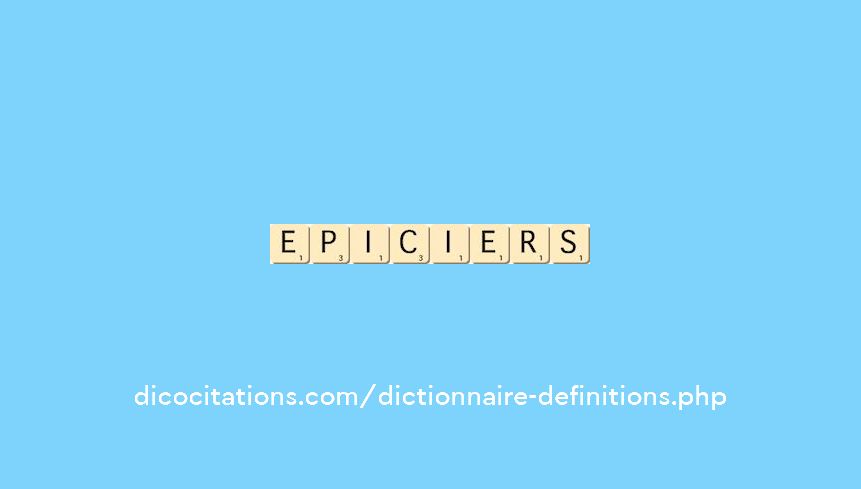 epiciers epiciers