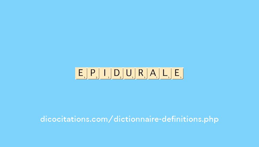 epidurale
