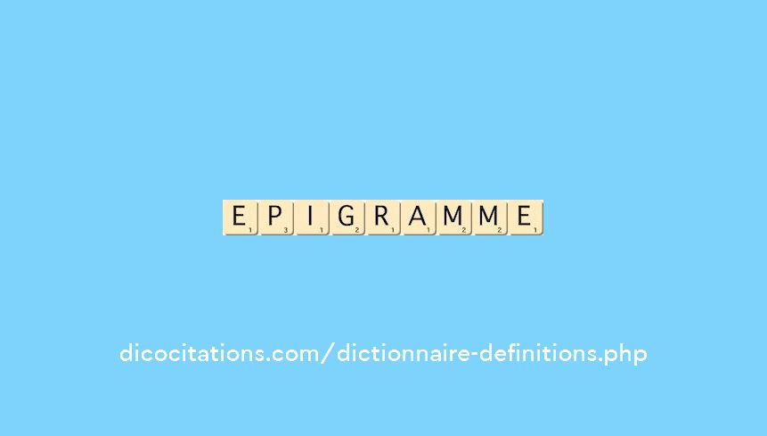 epigramme