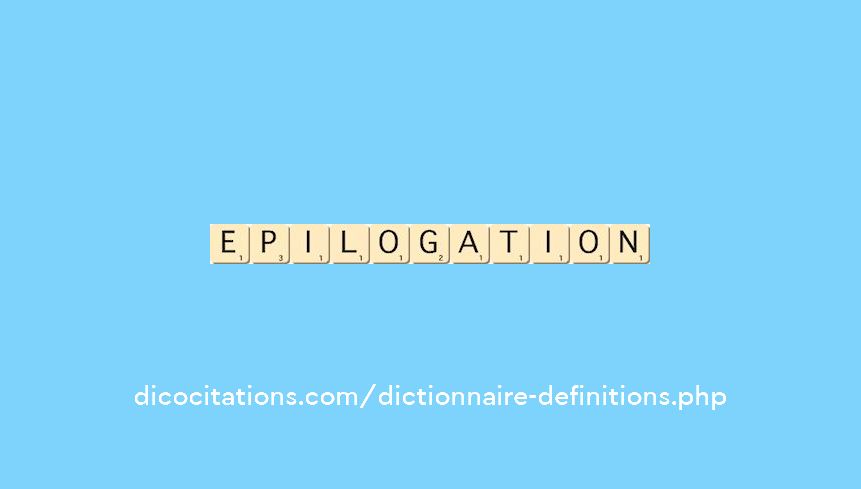 epilogation