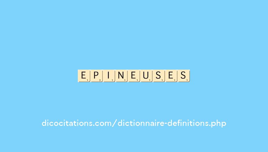 epineuses epineuses