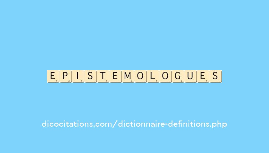 epistemologues epistemologues