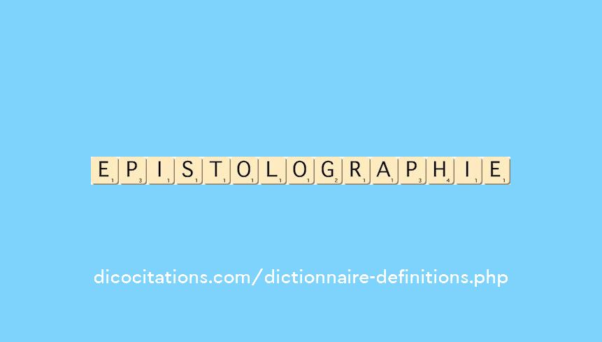 epistolographie