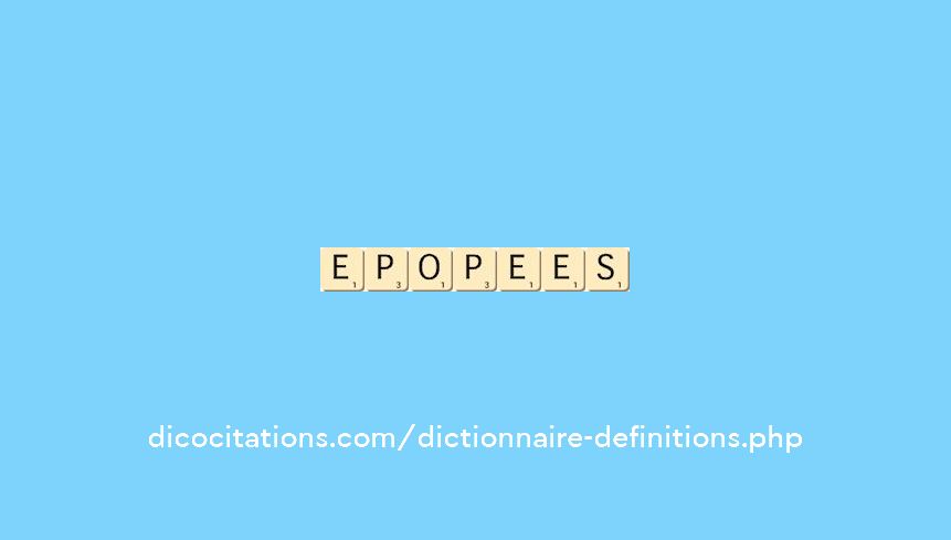 epopees epopees