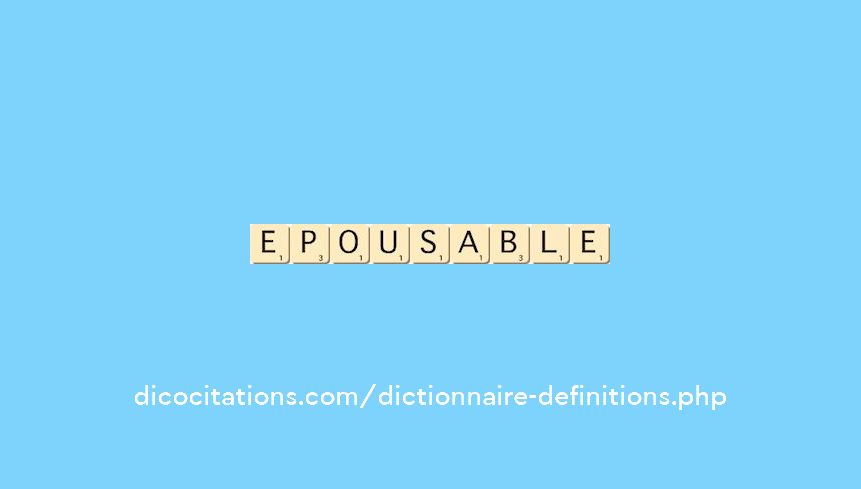 epousable epousable
