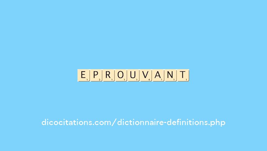 eprouvant