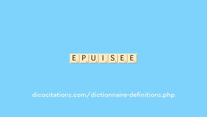 epuisee