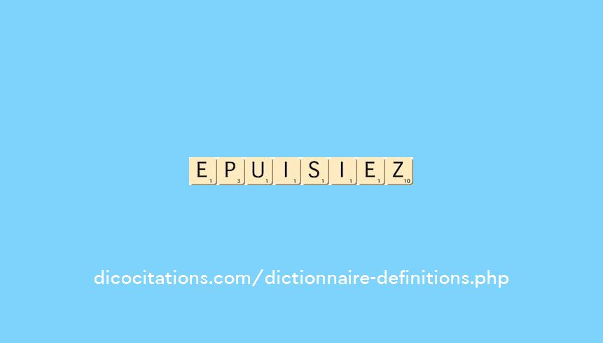 epuisiez epuisiez