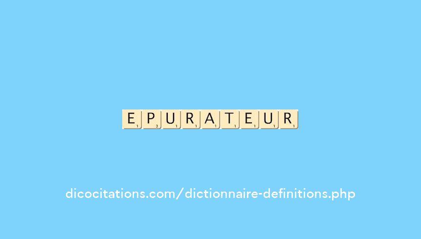 epurateur epurateur