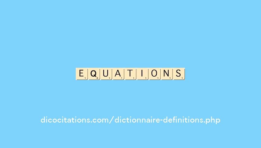 equations