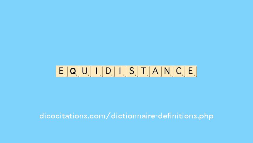 equidistance equidistance
