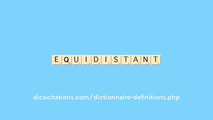 equidistant equidistant