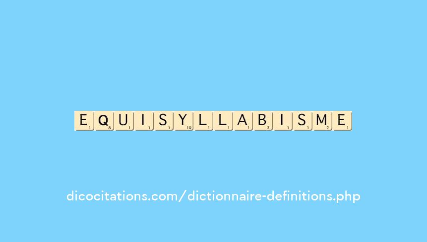 equisyllabisme