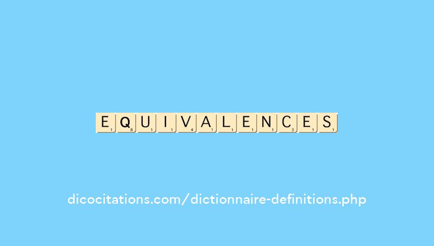 equivalences equivalences