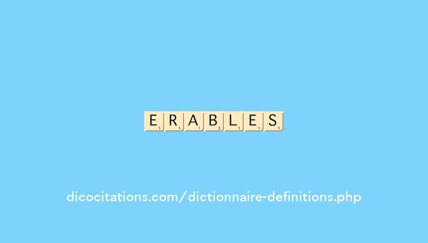 erables erables