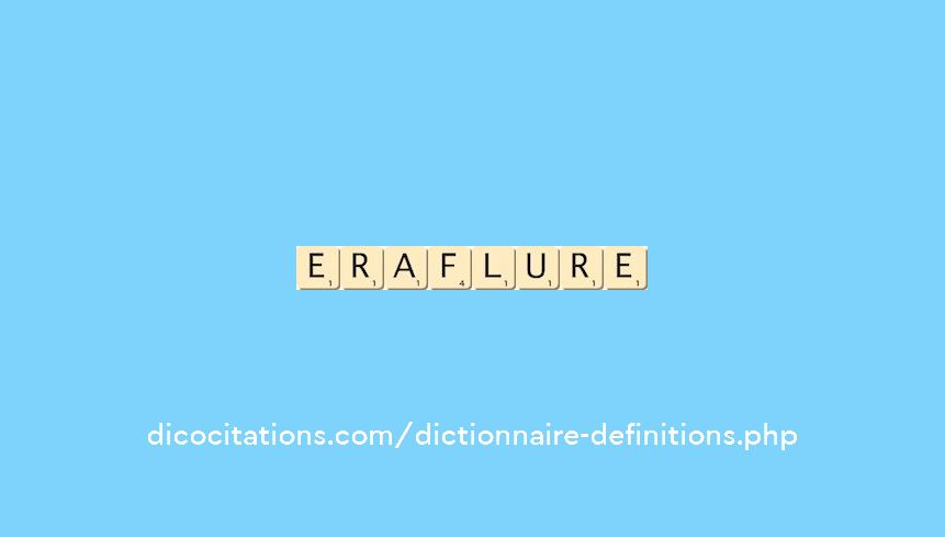 eraflure eraflure