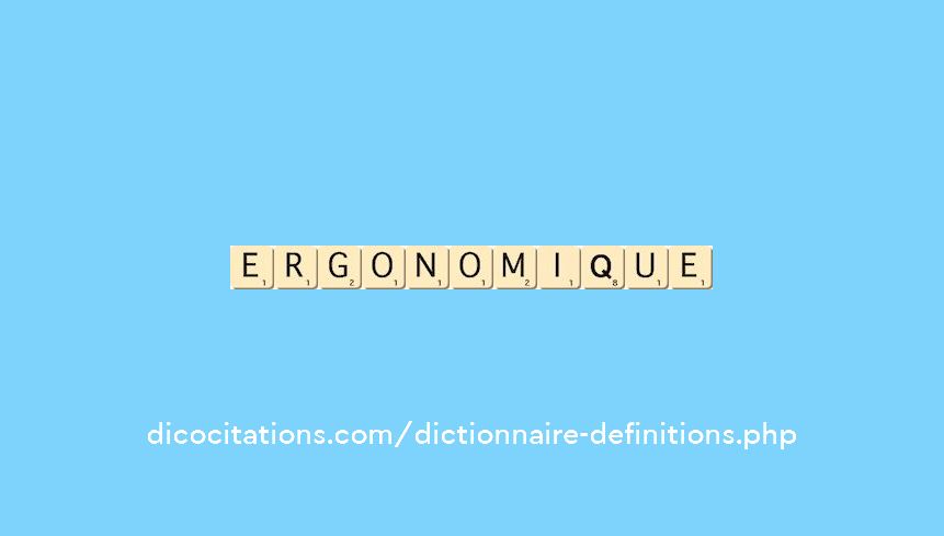 ergonomique ergonomique
