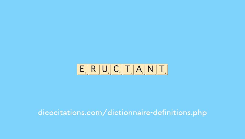 eructant eructant