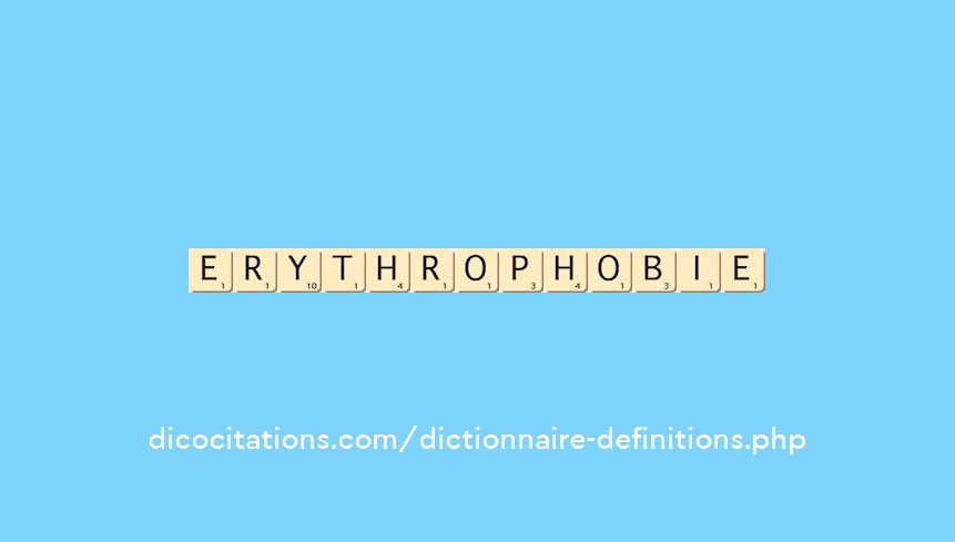 erythrophobie erythrophobie
