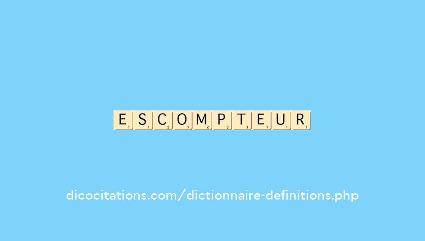 escompteur
