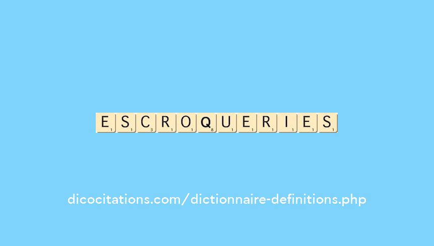 escroqueries escroqueries