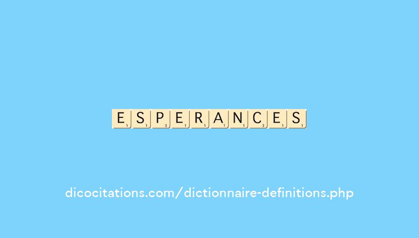 esperances esperances