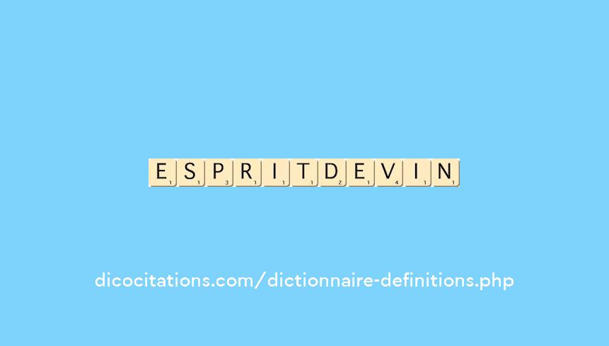 esprit-de-vin