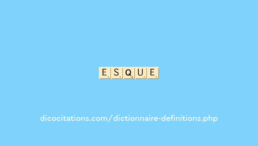 esquille