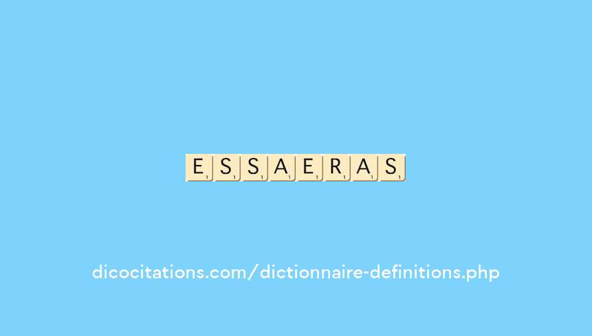 essaierais essaierais