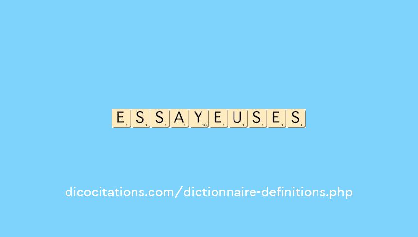 essayeuses essayeuses