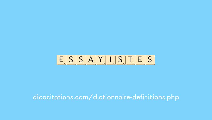 essayistes essayistes