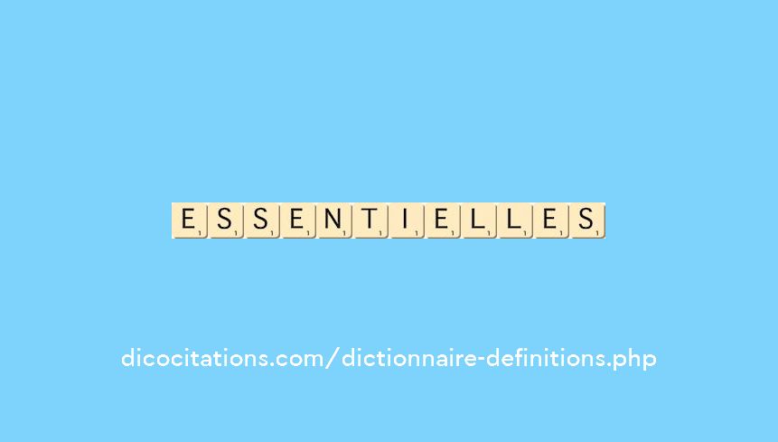 essentielles essentielles