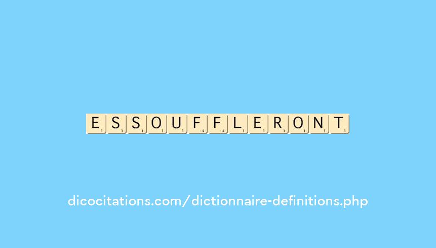 essouffleront essouffleront