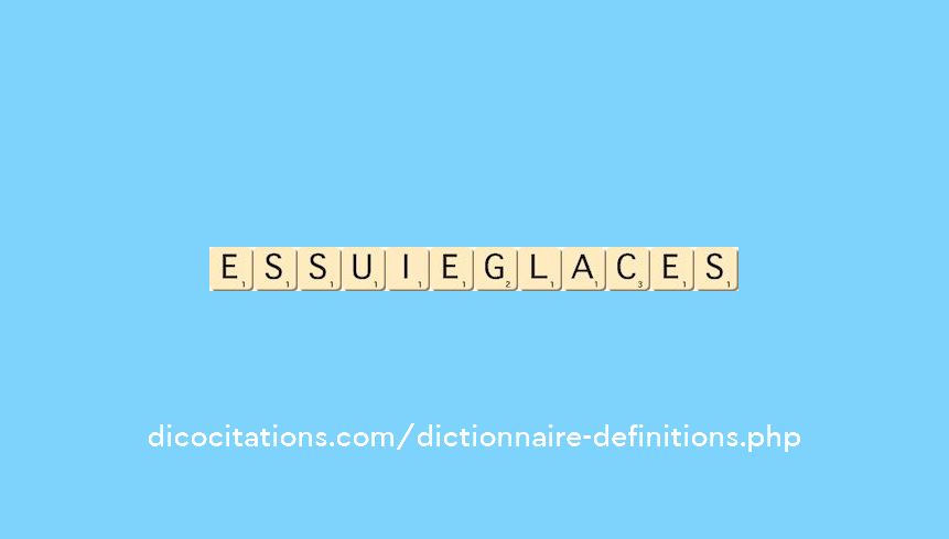essuie-glaces essuie-glaces