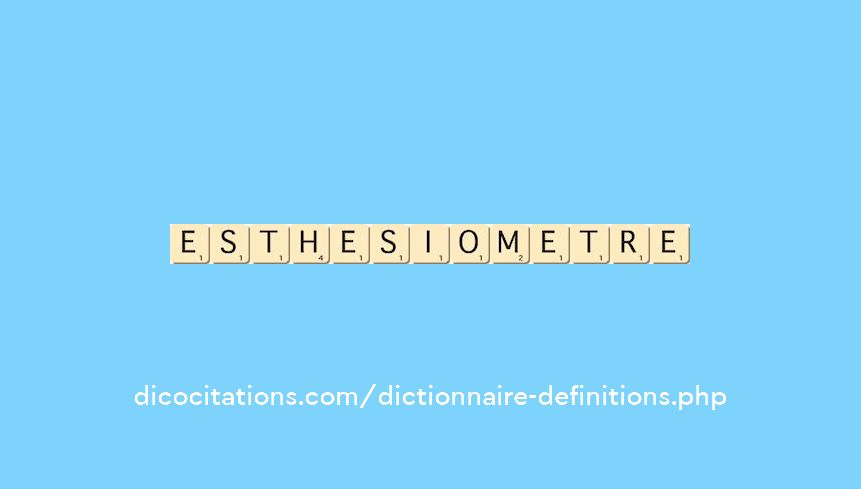 esthesiometre esthesiometre
