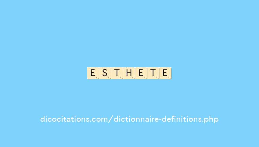 esthete esthete
