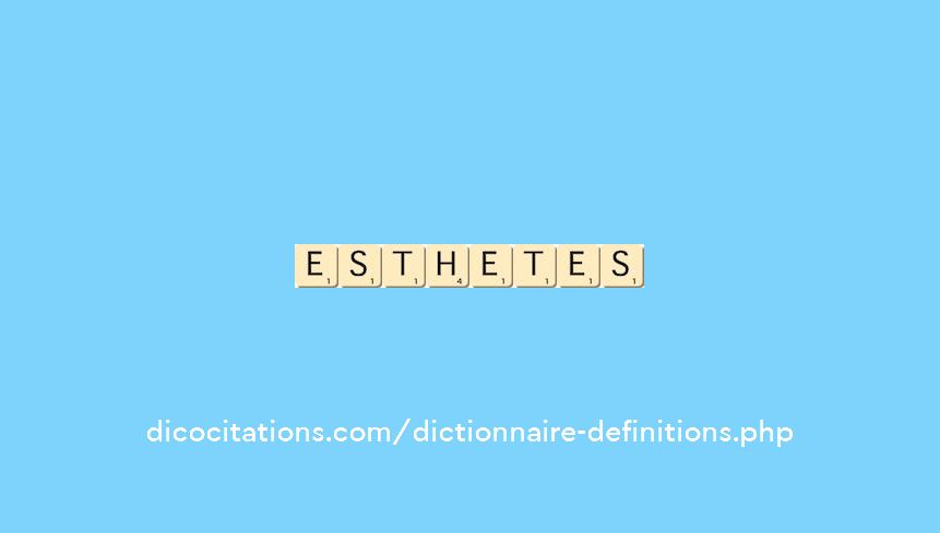 esthetes esthetes