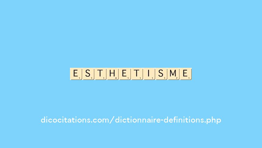 esthetisme esthetisme