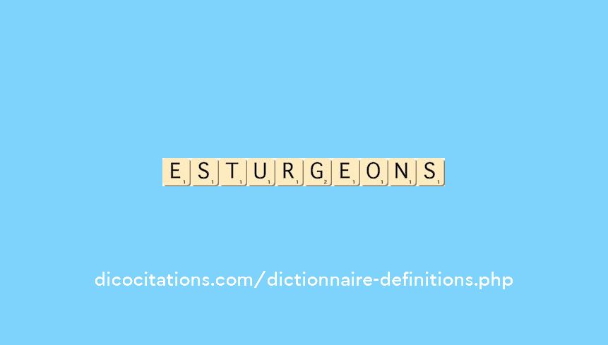 esturgeons esturgeons