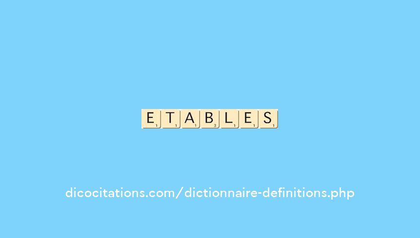 etables