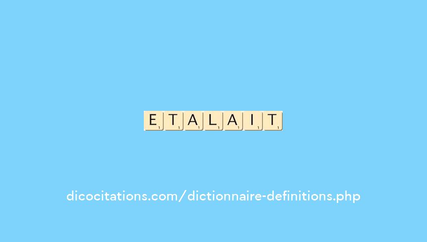 etalait etalait