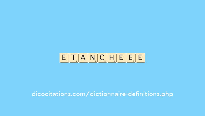 etanche--ee