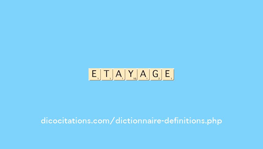 etayage etayage